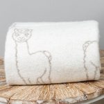 WOOOL Deken - ALPACA FRIENDS (Beige) - Afbeelding 5