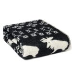 WOOOL Deken - REINDEER (Zwart) - Afbeelding 3