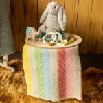 WOOOL Babydekentje - STRIPES (Rainbow Grey) - Afbeelding 2