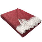 Wollen Plaid - OSLO - Rood (140x200cm)