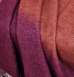 Wollen Plaid - COMO - Donkerrood-Terracotta-Okergeel (140x200cm) - Afbeelding 4