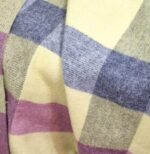 Wollen Plaid - NAPOLI - Geel-Roze-Grijs (140x200cm) - Afbeelding 3