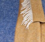 Wollen Plaid - VENICE - Okergeel-Blauw (140x200cm) - Afbeelding 3