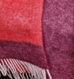 Wollen Plaid - VENICE - Rood-Donkerrood (140x200cm) - Afbeelding 3