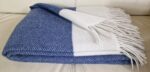 Kasjmier Wollen Plaid - VILNIUS - Blauw (140x200cm) - Afbeelding 3