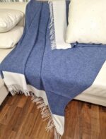 Kasjmier Wollen Plaid - VILNIUS - Blauw (140x200cm) - Afbeelding 4