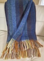 Wollen Plaid - PARIS - Blauw-Multicolor (140x200cm) - Afbeelding 2