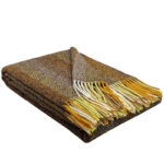 Wollen Plaid - PARIS - Bruin-Multicolor (140x200cm)