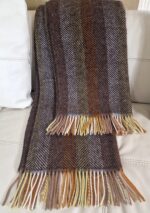 Wollen Plaid - PARIS - Bruin-Multicolor (140x200cm) - Afbeelding 2