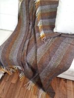 Wollen Plaid - PARIS - Bruin-Multicolor (140x200cm) - Afbeelding 3