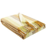 Wollen Plaid - PARIS - Creme-Multicolor (140x200cm)