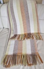 Wollen Plaid - PARIS - Creme-Multicolor (140x200cm) - Afbeelding 2