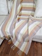 Wollen Plaid - PARIS - Creme-Multicolor (140x200cm) - Afbeelding 3