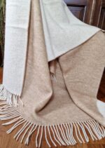 Wollen Plaid - VIENNA - Beige-Wit (140x200cm) - Afbeelding 3