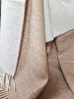 Wollen Plaid - VIENNA - Beige-Wit (140x200cm) - Afbeelding 4