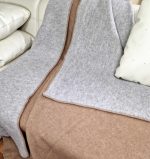 Wollen Deken - COPENHAGEN - Beige-Lichtgrijs (150x200cm) - Afbeelding 3