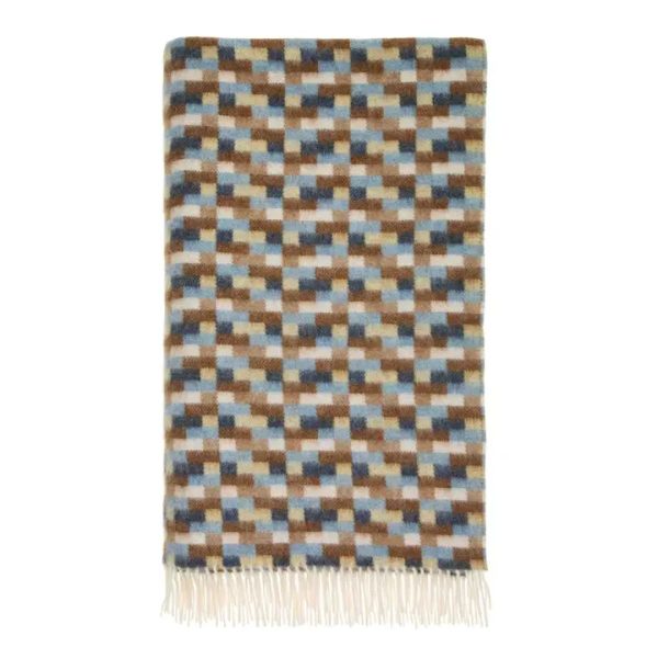 Bronte By Moon Plaid - BRICKS (Blue Camel)