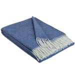 Kasjmier Wollen Plaid - KAUNAS - Blauw (140x200cm)