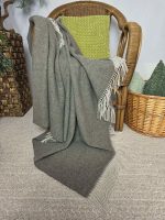 Kasjmier Wollen Plaid - KAUNAS - Olijfgroen (140x200cm) - Afbeelding 4