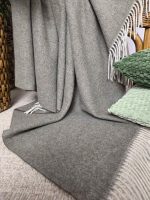 Kasjmier Wollen Plaid - KAUNAS - Olijfgroen (140x200cm) - Afbeelding 5