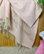 Kasjmier Wollen Plaid - KAUNAS - Roze (140x200cm) - Afbeelding 2