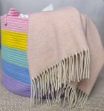 Kasjmier Wollen Plaid - KAUNAS - Roze (140x200cm) - Afbeelding 6