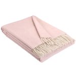 Kasjmier Wollen Plaid - KAUNAS - Roze (140x200cm)