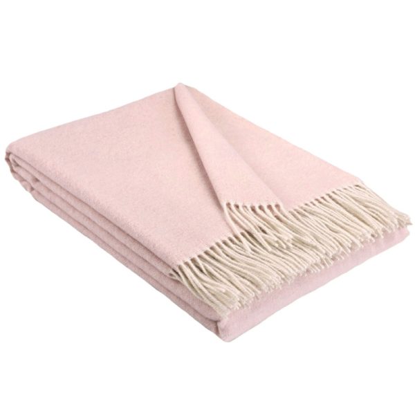 Kasjmier Wollen Plaid - KAUNAS - Roze (140x200cm)