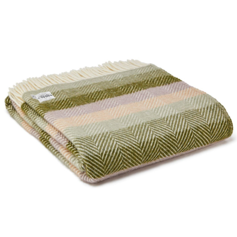 Stripe Botanical Main WOOOL Plaid - STRIPES (Botanical) - Afbeelding 1