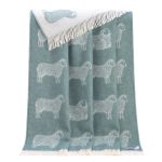JJ Textile Plaid - TEAL SHEEP (Blauw)