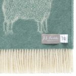 JJ Textile Plaid - TEAL SHEEP (Blauw) - Afbeelding 4