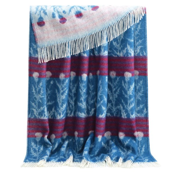 JJ Textile Plaid - THISTLE (Blauw)
